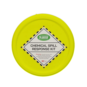 Práctico kit de limpieza química duradero SABER con cubeta para mantenimiento rutinario y pequeños derrames de productos químicos mixtos - Product Image 1