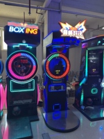 Machine de boxe d'arcade à monnayeur pour 1 joueur, test de force, prix d'usine, version anglaise