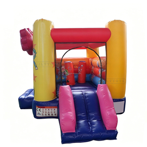 บ้านลมเป่าลมรูปตัวตลก Lilytoys พร้อมบันไดสำหรับเด็กเล็ก, บ้านลม PVC ทนทานสำหรับให้เช่า - Product Image 4