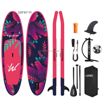 Planche de SUP gonflable tout usage 10'6/320cm, planche de paddle gonflable, planche de surf SUP, ensemble complet pour la vente en gros