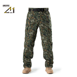 Pantalones Cargo Tácticos de Camuflaje Digital para Hombre - 4ª Generación, Multibolsillos, para Senderismo al Aire Libre, Tela Elástica, Cintura Alta, Corte Recto - Product Image 3