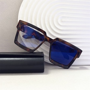 Gafas de alta gama para mujer, gafas fotocromáticas antiluz azul, ordenador, millonario, de gran tamaño, negras, gruesas, lunetas, photogray Bleu - Product Image 1