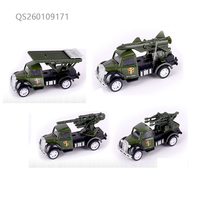 Camion de pompiers en métal moulé sous pression QS Custom Alloy, modèle réduit 1:55, multi-styles, fonction de recul, jouet pour enfants, boîte de présentation, cadeau