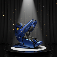 Fauteuil de massage robotique pliable pour le corps entier à gravité zéro avec commande vocale, luxe, shiatsu et physiothérapie infrarouge