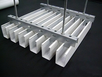 Plaques de plafond suspendues modernes en alliage d'aluminium revêtu de PVDF, ignifuges, classe A, pour gymnases et bureaux