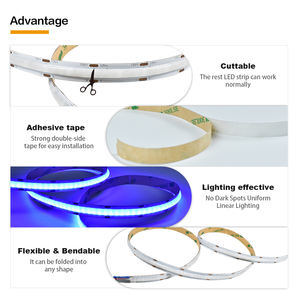 ไฟ LED แถบ COB สำหรับตกแต่งภายในบ้านและเชิงพาณิชย์ รุ่น PERFECT IP20 ให้แสงสว่างแบบเรียบเนียน ตัดแต่งได้ สร้างบรรยากาศ แสง RGB ใช้ไฟ DC24V - Product Image 6