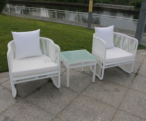Muebles de aluminio para exteriores, juego de sofá <span class=keywords><strong>Terence</strong></span>, patio, sofá seccional, conversación para impermeable, PE, ratán, balcón, sofás de jardín - Product Image 5