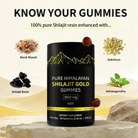 Résine de Shilajit pur de marque distributeur Oem Acide fulvique pur de l'Himalaya Résine de Shilajit 75% mg Gommes de Shilajit