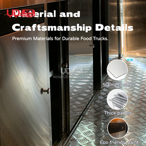 New Style Mobile Bar Food Cart <strong>Ice</strong> <strong>Cream</strong> Fast Food <strong>Trailer</strong> Mobile Stainless Steel Caravan Fast Food Truck For <strong>Sale</strong> UK - Product Image 3