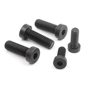 Vis à tête ronde en acier oxydé noir M2/M6 16mm/25mm Grade 10.9 & 12.9 Métrique Entièrement Filetée pour l'Assemblage de Machines - Product Image 4