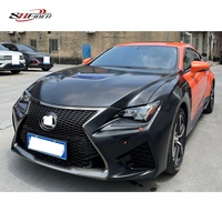 Kit carrosserie RCF amélioré pour Lexus RC, comprenant des ailerons avant et arrière, un capot moteur et des ailes.