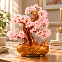 Arbre en cristal naturel multicolore, artisanal, moderne, unique et de qualité supérieure pour Noël