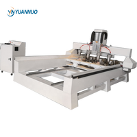 YN1325 3d 8 Têtes Multiple Broche Bois Jambes Travail Sculpture Gravure 6d 4 Axes 3d Cylindre Rotatif Cnc Tour Routeur Machine