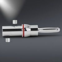 Connecteur de haut-parleur banane RASANTEK plaqué rhodium 9,0 mm en aluminium et laiton, prise audio mâle, borne à vis de verrouillage, connexion rapide