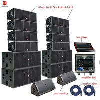 Enceinte Professionnelle Passive Line Array LA-2122 Double 12 Pouces, Système Sonore Audio Deux Voies pour Église