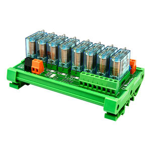 Localisateur de prix d'usine, module de <span class=keywords><strong>relais</strong></span> électromagnétique PLC 8 canaux <span class=keywords><strong>12V</strong></span>, installation de rail DIN, une ouverture et un fermée - Product Image 2