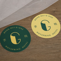 Gobelets en papier et sous-verres personnalisés imprimés avec boîte en papier kraft