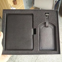 Set Penutup Kartu Kredit, Tempat Paspor, Label Bagasi, Dompet, Kulit PU,  Kustomisasi Pribadi, Perlengkapan Perjalanan