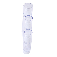 Lujosa Botella de Vidrio para Cuidado de la Piel de 15ml, 30ml, 50ml con Bomba Air-Free, Componentes de Plástico ABS, Negro Esmerilado, Serigrafía y Estampado en Caliente