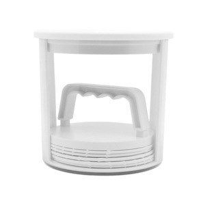 Presse à hamburgers en plastique ABS écologique, moule à hamburgers rond à 5 couches, passe au lave-vaisselle, outil de cuisine pour barbecue - Product Image 5