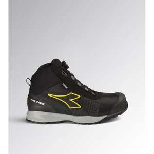 Chaussures de sécurité Diadora Glove Mds Matryx Quick Mid S3S Fo Hro Sr Sc Esd noires avec embout en acier, antistatiques, pour le travail - Product Image 1