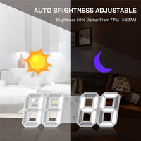 Jam Dinding Digital LED 3D, Jam Dinding Digital Desain Baru Led 3D Led 2022