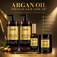 Kit de Soins Capillaires en Gros à l'Huile d'Argan Marocaine : Shampoing, Après-Shampoing, Masque Réparateur et Sérum Nourrissant en Profondeur pour Distributeurs et OEM