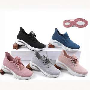 Chaussures de sport en maille respirantes et légères multicolores pour femmes, idéales pour la marche et le fitness, collection automne/printemps, personnalisables en gros - Product Image 5