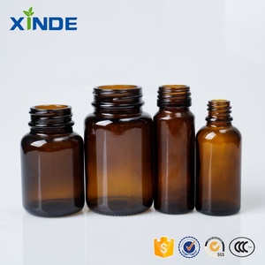 Botellas de Vidrio Ámbar de Alta Calidad para Medicamentos, Botellas Vacías de Boca Ancha para Envasado de Medicamentos - Product Image 4