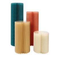 Présentoir pliable en papier RHD, colonnes cylindriques, socle, support à gâteaux, support à fleurs, pilier romain, table à desserts pour mariage, fête, maison