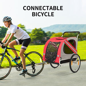 Chien Remorque pour Vélo Pliant Wagon Chariot Vélo Cargo Remorque Plage Camping Pet Carriers Pliable Chiens <span class=keywords><strong>Trolley</strong></span> Wagons Chariots - Product Image 6