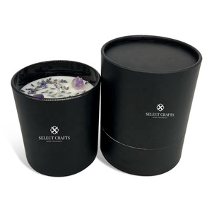 Velas perfumadas de cera de soja, tarro de vidrio negro mate, personalizado, de lujo, venta al por mayor - Product Image 2