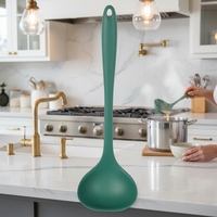 Ensemble d'ustensiles de cuisine en silicone sans BPA, résistant à la chaleur, avec louche à soupe, spatule, cuillère pour la maison, le restaurant et le camping