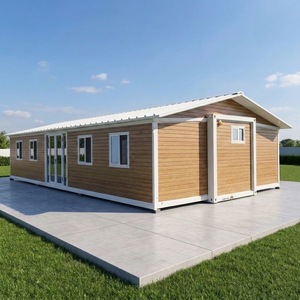 Casa Prefabricada Modular Expandible de Lujo Moderna de 40 pies, de Ensamblaje Rápido, Impermeable, Simple, Totalmente Blanca, con Doble Ala, para <span class=keywords><strong>Apartamentos</strong></span>/Hoteles - Product Image 1