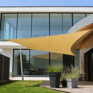 Bâche d'ombrage commerciale en tissu pour auvent, voile pare-soleil anti-UV pour terrasse 4x4m - Product Image 1