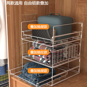 Estante extraíble apilable para armarios y roperos, organizador de ropa con múltiples compartimentos para dormitorios - Product Image 4