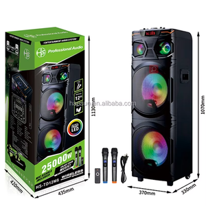 Altavoz De Karaoke 2026 Produit Tendance Outdoor Dj Party Dual <span class=keywords><strong>15</strong></span> Inch Concert Stage Karaoke Speaker with Microphone - Product Image 2