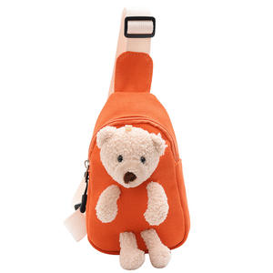 Tas bahu selempang anak perempuan, tas selempang dada beruang mewah kecil untuk anak perempuan - Product Image 1