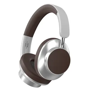 Headphone portabel, headphone Retro portabel kompak fashion headset Joker keterlambatan rendah V 5.3 Over-ear tanpa kabel