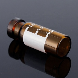 Crimp Top Sample <b>Vial</b> 11mm Amber <b>Glass</b> HPLC GC <b>Vials</b> for Preparative Chromatography Autosampler - Product Image 1