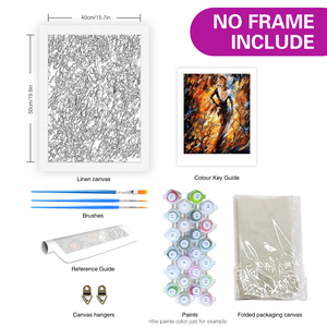 <span class=keywords><strong>Peinture</strong></span> par numéros pour adultes, kits abstraits et colorés, femmes, cadeau DIY, image faite à la main pour la décoration <span class=keywords><strong>de</strong></span> la maison, 40x50cm/16x20inch avec - Product Image 2