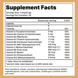 Vente en gros OEM – Bandelettes buvables multivitaminées et antioxydantes végétaliennes pour adultes, sans eau, dissolution rapide, énergie quotidienne, pour femmes enceintes - Product Image 4