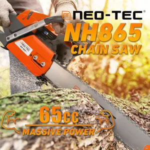 Aogu NEO-TEC NH865 65CC गैस श्रृंखला देखा के साथ 24 इंच अग्रिम पति के लिए बार और श्रृंखला 3.4KW 4.6HP फिट पेट्रोल श्रृंखला देखा