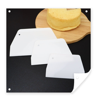 Racloir à gâteau multi-tailles en PP de qualité alimentaire, coupe-pâte à pain, lisseur à pâtisserie, outils de cuisson, accessoires pour gâteaux