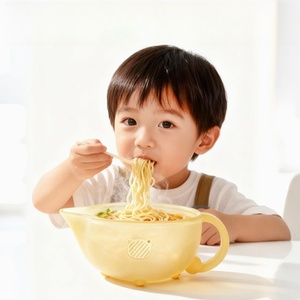 Bol d'alimentation pour bébé en silicone sans BPA XHJ pour enfants de 0 à 2 ans avec bec verseur, couleur personnalisée, modèle FSW-<span class=keywords><strong>1</strong></span>, 200 ml, 13x11x5 cm, pour la diversification alimentaire - Product Image 6