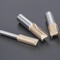 Fraise à défoncer en carbure TCT 6,35 mm à 2 dents pour machine à défoncer, outil de coupe pour le travail du bois