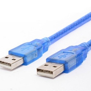 Transparent Blue Usb A To A <b>Cable</b> 1.5M Pure Copper Conductor <b>For</b> <b>Computer</b> Data Transfer - Product Image 3