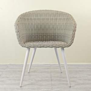 Silla de jardín de montaje de metal de aluminio de lujo para uso en interiores y exteriores para dormitorios, comedor, cafeterías, villas, hoteles, salida de fábrica - Product Image 3