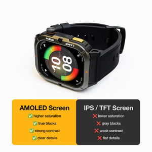 Reloj Inteligente AGM Resistente W3 con Linterna LED, Pantalla OLED de 1.95, Resistente al Agua 5ATM IP68, Llamadas por Bluetooth, Reloj Inteligente Cuadrado, Relojes Android, Reloj Inteligente para Fitness - Product Image 6