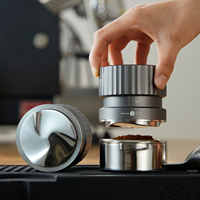Distributeur de café auto-nivelant ZeroHero 58 mm, outil de distribution en acier inoxydable à profondeur réglable